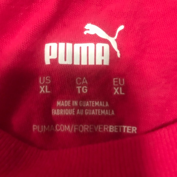 Puma, pink t-shirt, X-Large. - Picture 5 of 8